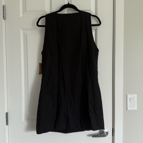 kourt Jasen Linen Blend Mini Dress - Size M - Black - NWT - Picture 11 of 11